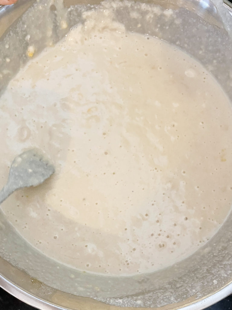 Batter should be bubbly